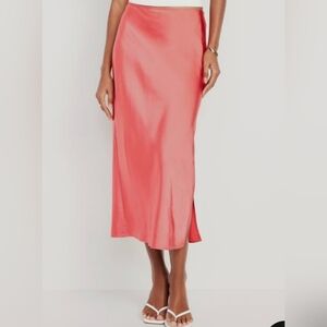 Old Navy‎ Coral Slip Skirt XXL Waist Measures 25 Plus